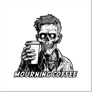 Zombie morning coffee Posters and Art